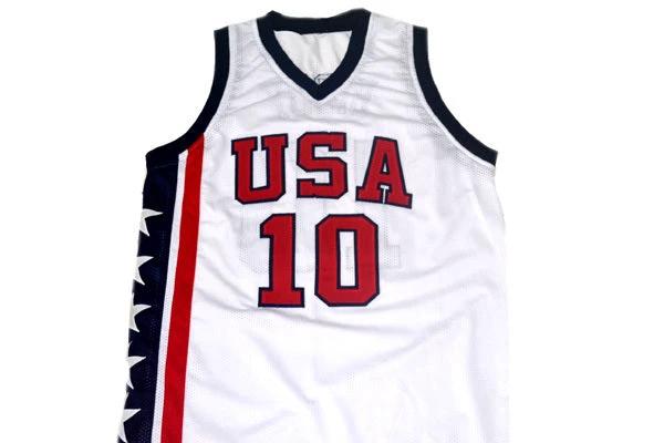 Mike Bibby Jersey #10 Team USA Basketball White by My store basketball