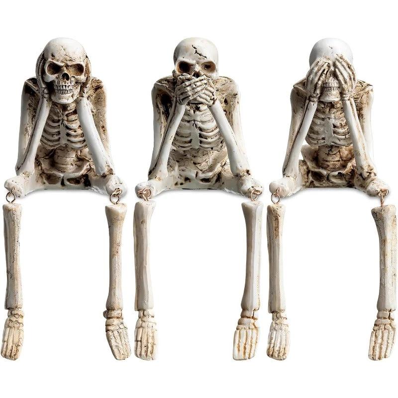 Halloween Resin Skeleton Figurines by BowLift