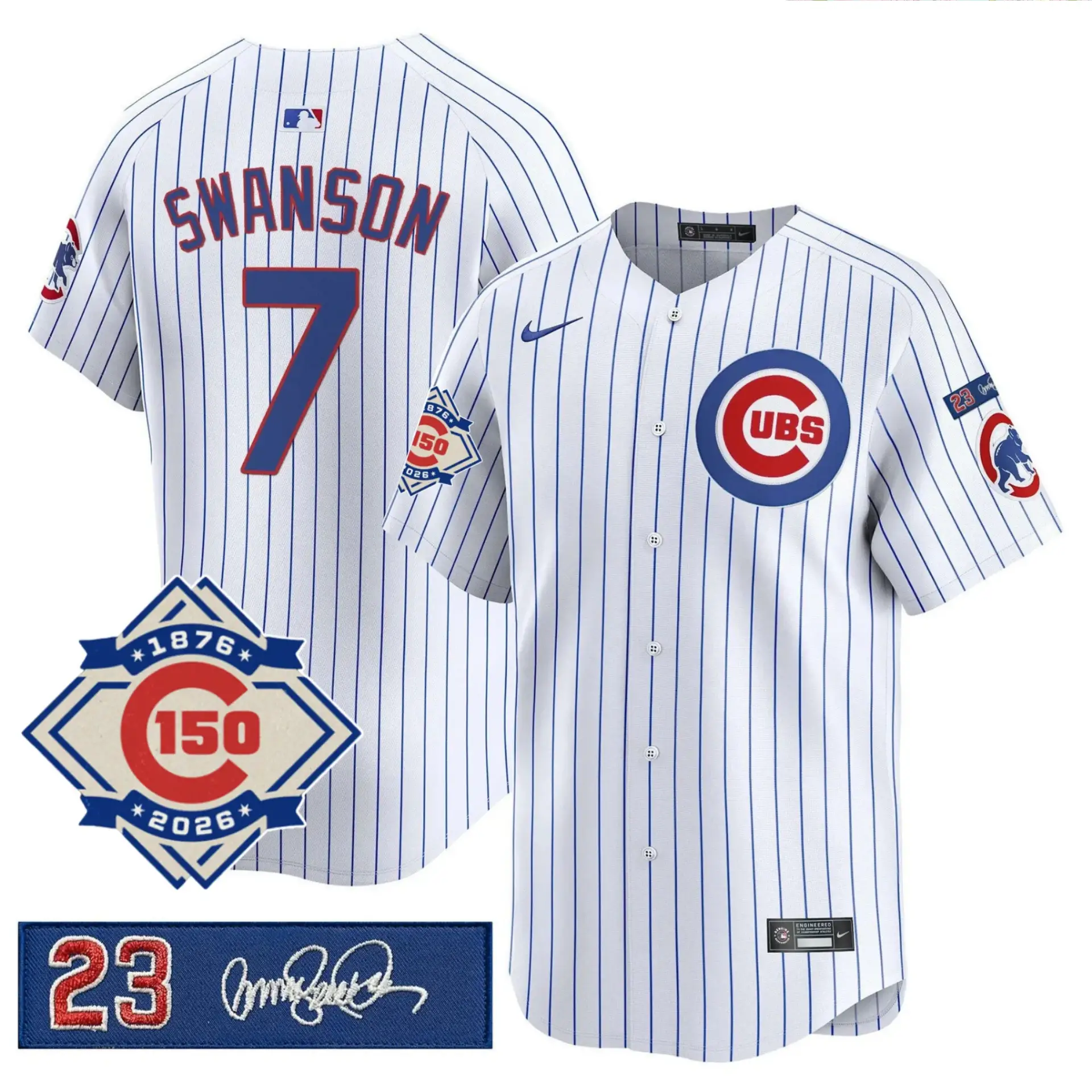 CHC Limited Jersey - 150th Anniversary & 'Ryno' Tribute Patch - All Stitched by Chicago Cubs