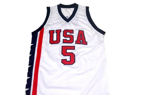 Jason Kidd Jersey #5 Team USA Basketball Navy White by My store basketball
