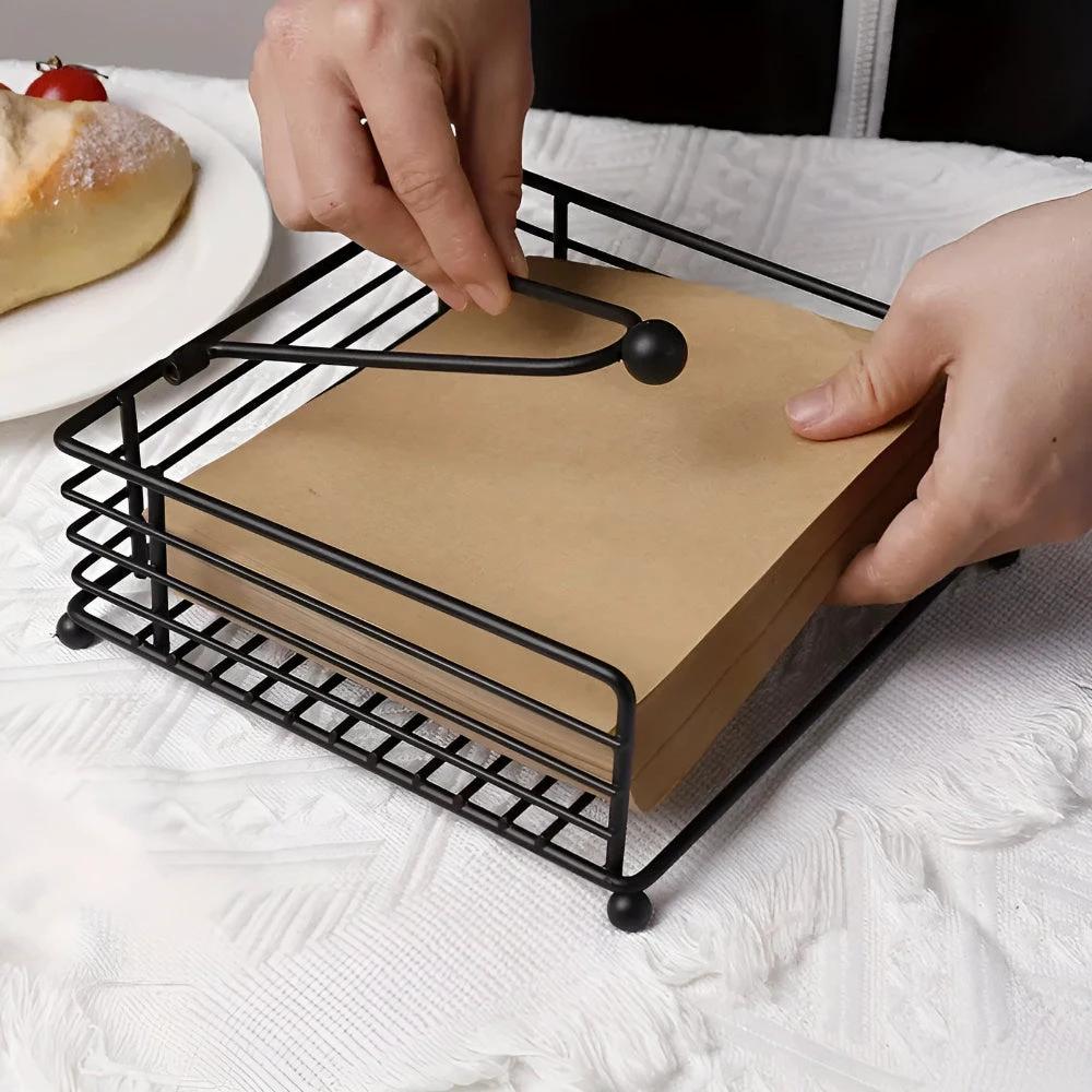 Sleek Iron Napkin Holder by Casa & Beyond
