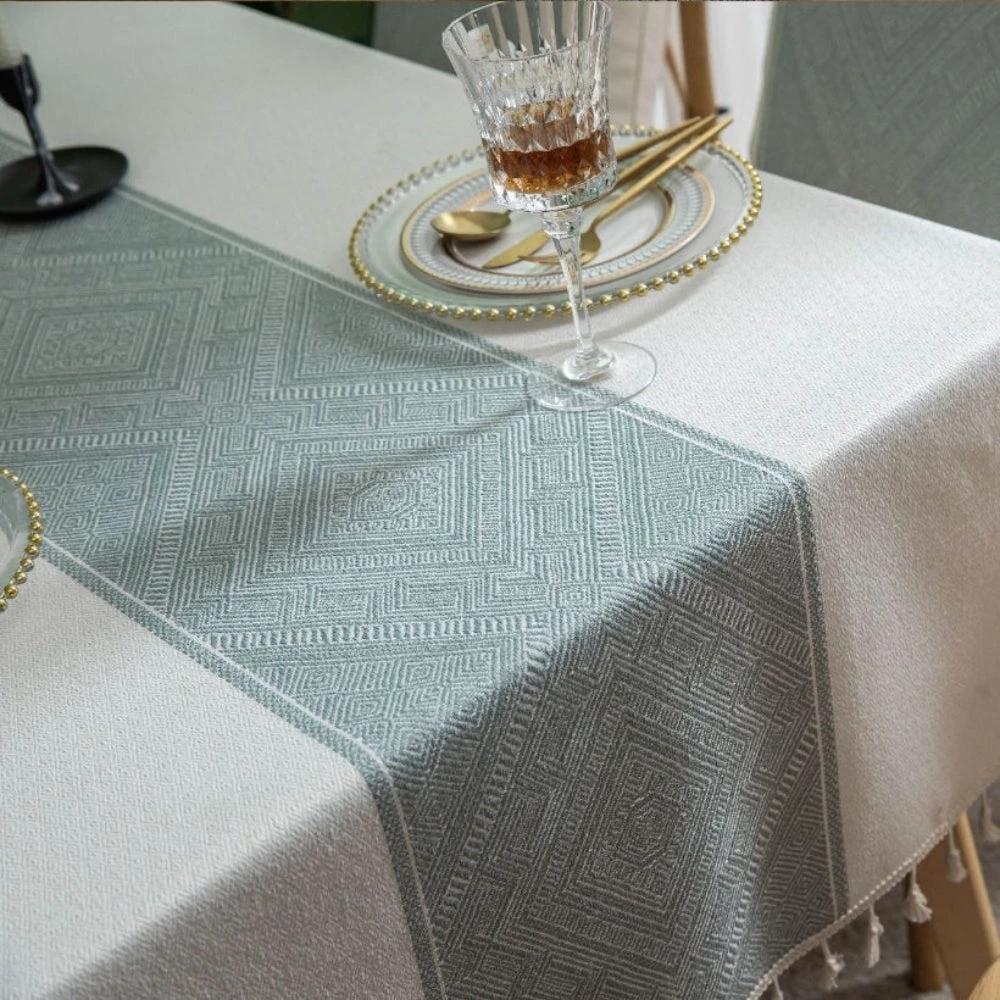 Glisstra Geometric Tassel Tablecloth by Casa & Beyond