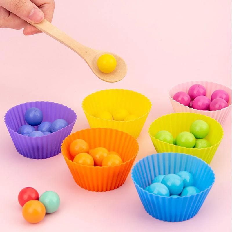 Clip made of wooden beads educational toy by Bowlift