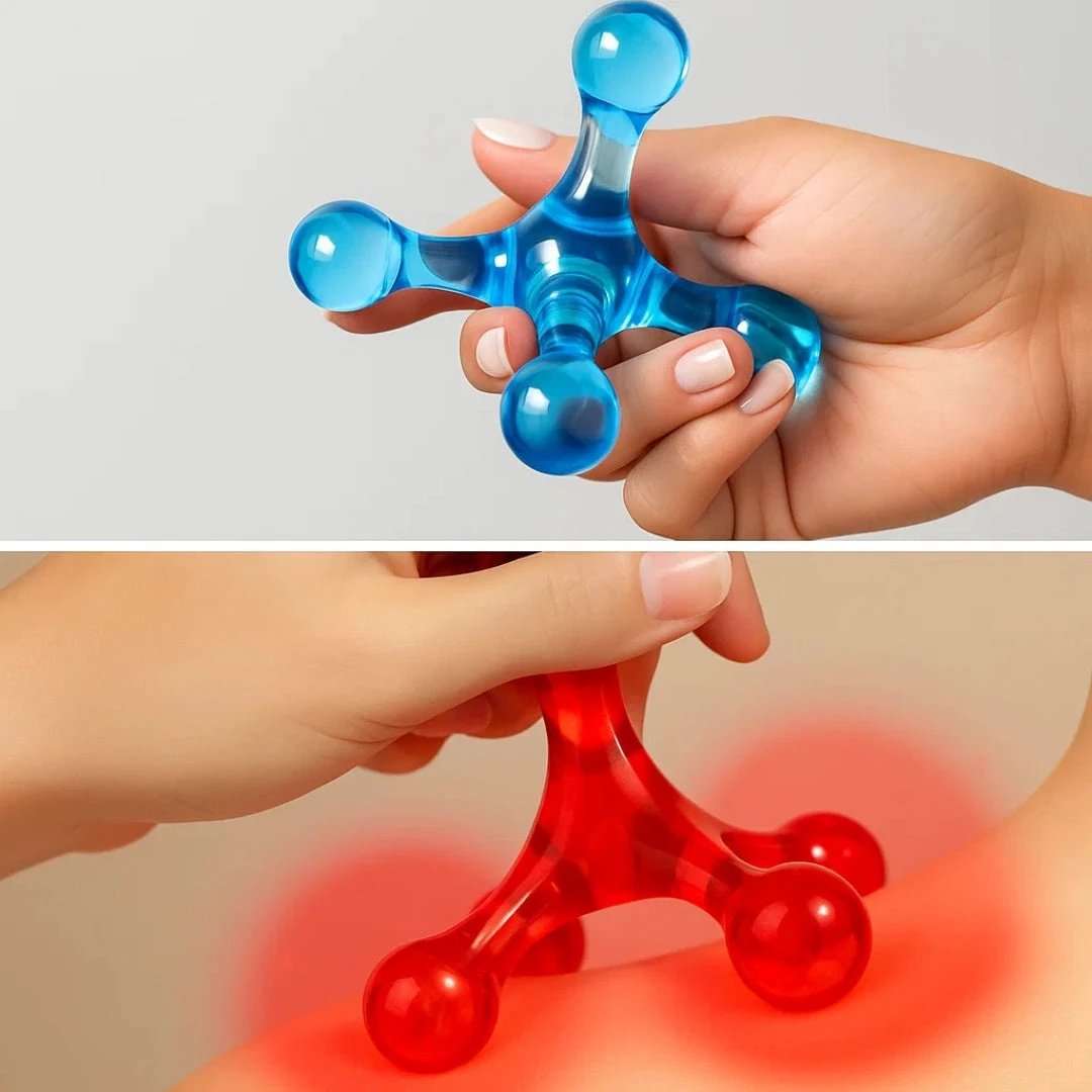 Deep Tissue Pain Relief – Compact Handheld – Relieves Knots & Tension in Back, Neck, Legs Bowlift by Bowlift