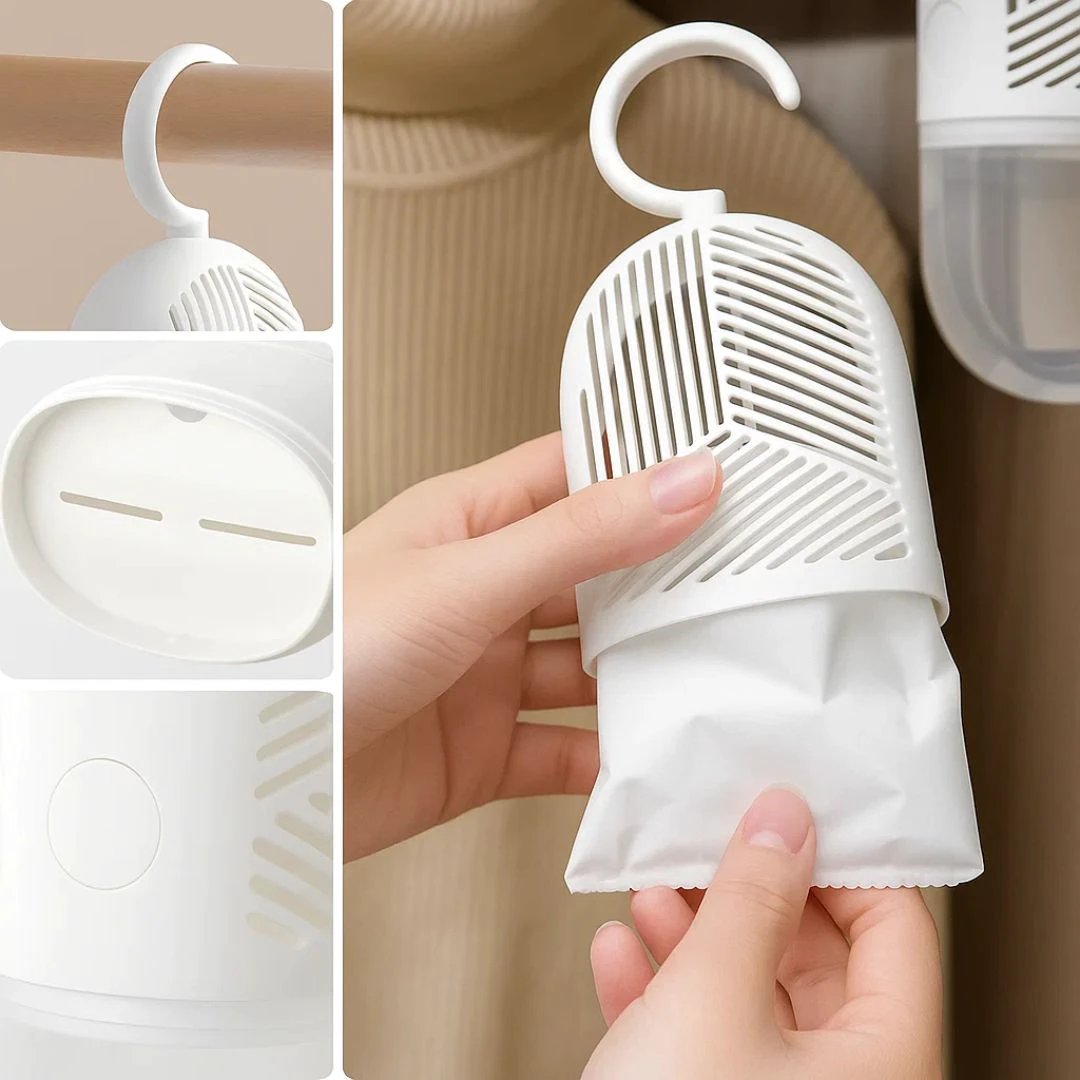 Stops Damp & Musty Smells – Transparent Water-View – Long-Lasting Freshness For Clothes Storage Bowlift by Bowlift