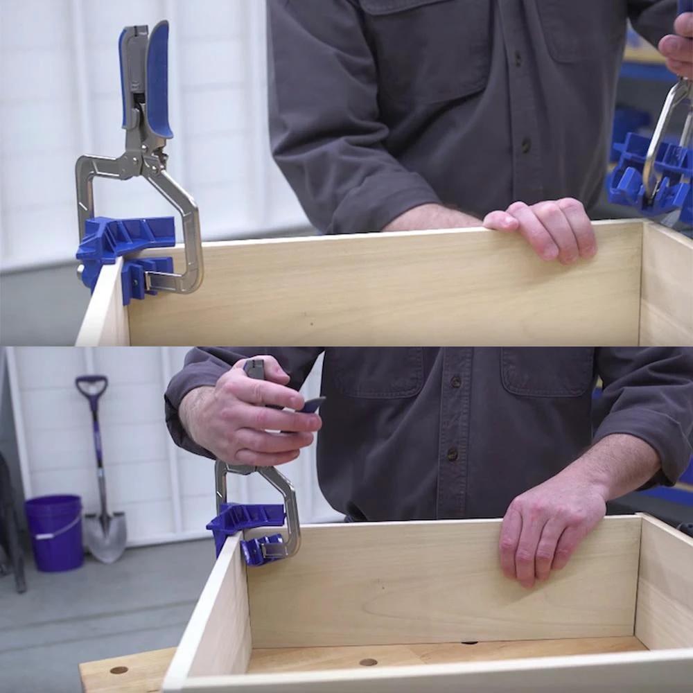 90-degree corner clamp and "T" support by Bowlift