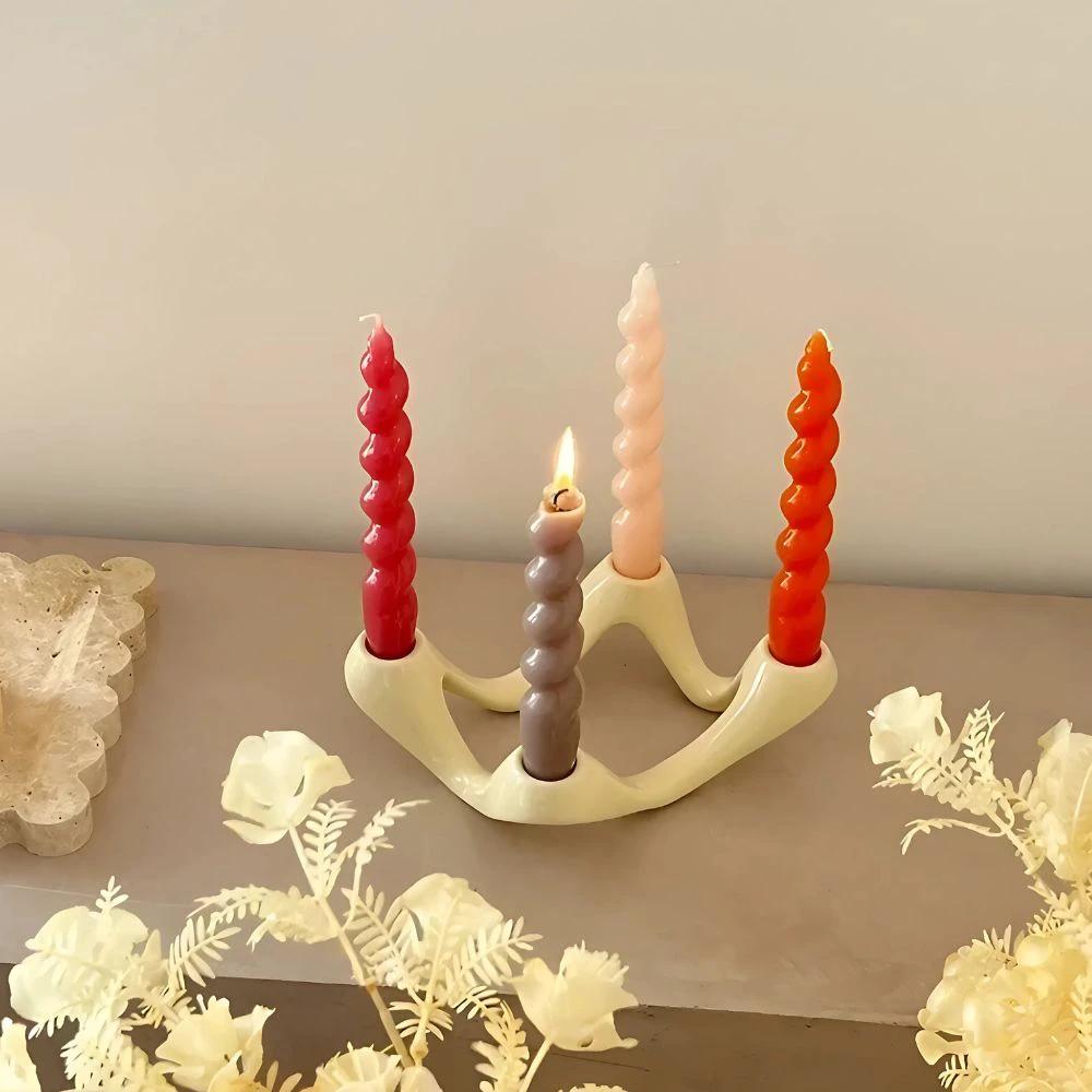 Cosmic Ripple Candle Holder by Casa & Beyond
