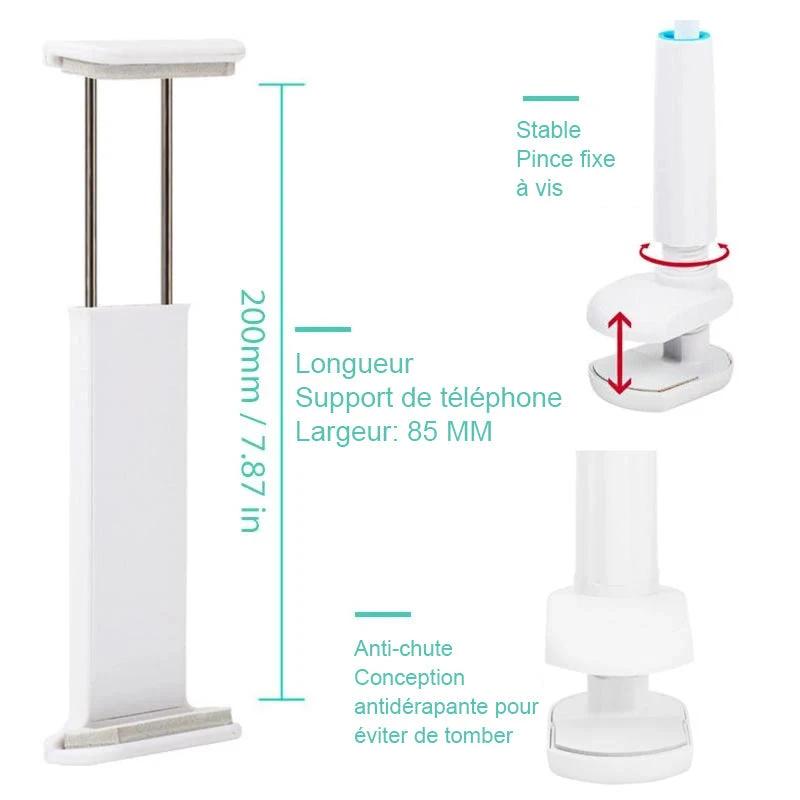 Universal detachable holder for phone and tablet with long pole by Bowlift