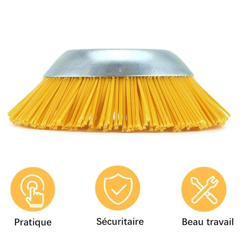 Nylon weed brush for lawn mower by Bowlift