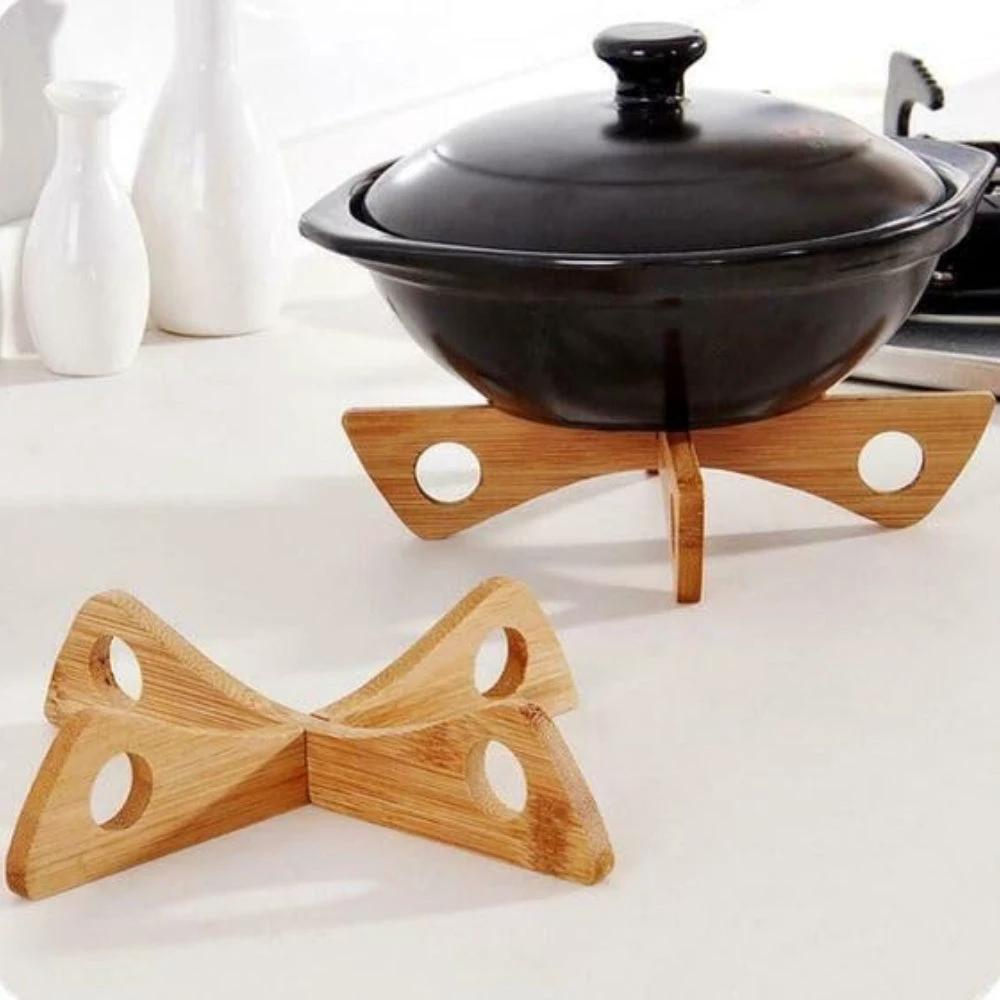 Bamboo Pot Stand & Steam Rack by Casa & Beyond