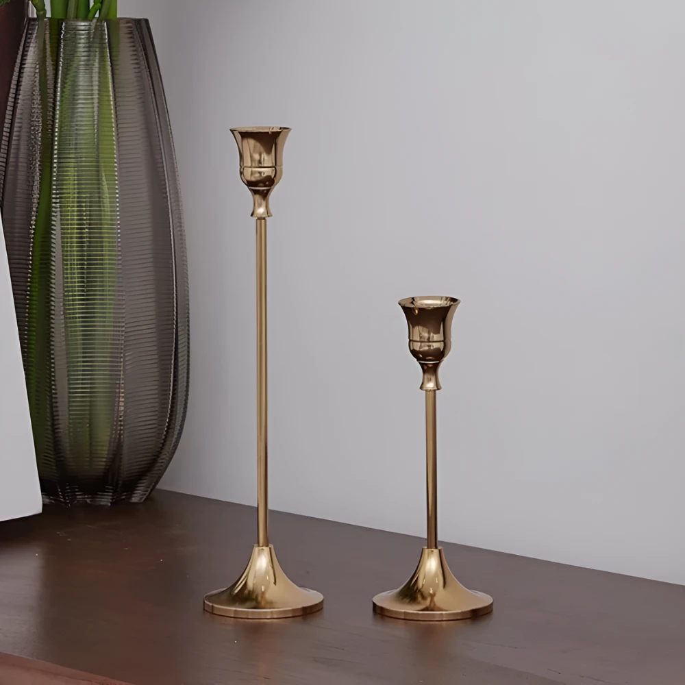 Vintage Style Candle Holder | 3Pcs Set by Casa & Beyond