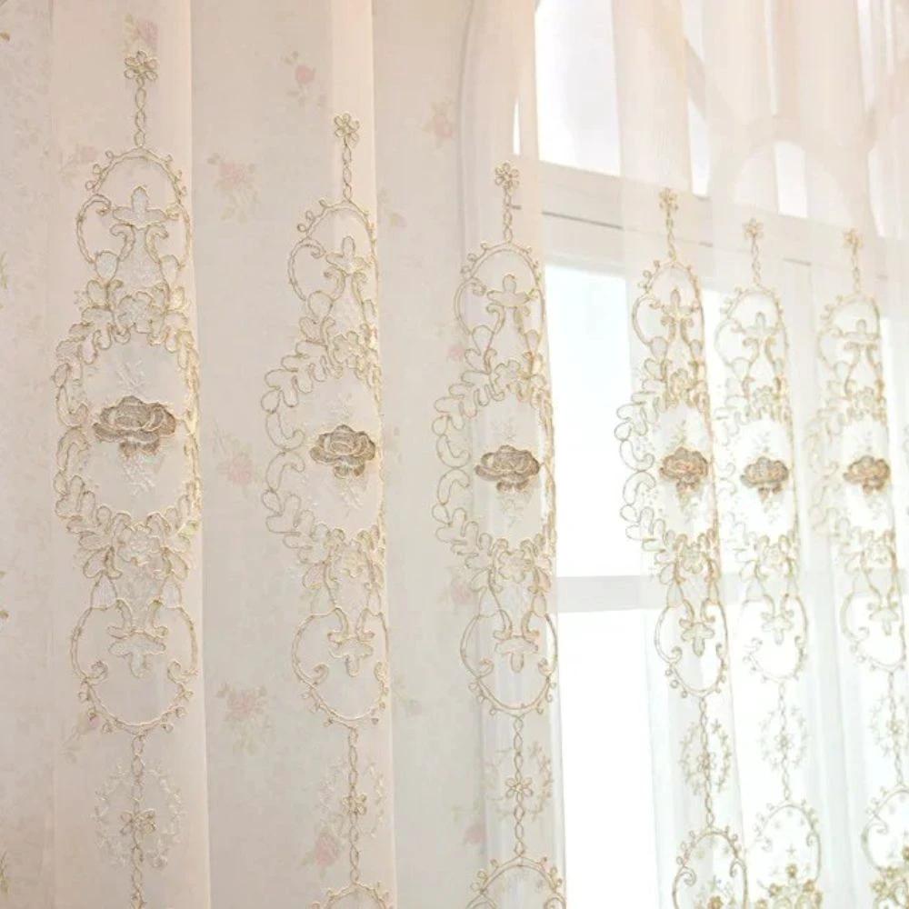 Elyvia Embroidered Classic Sheer Lace Curtain by Casa & Beyond