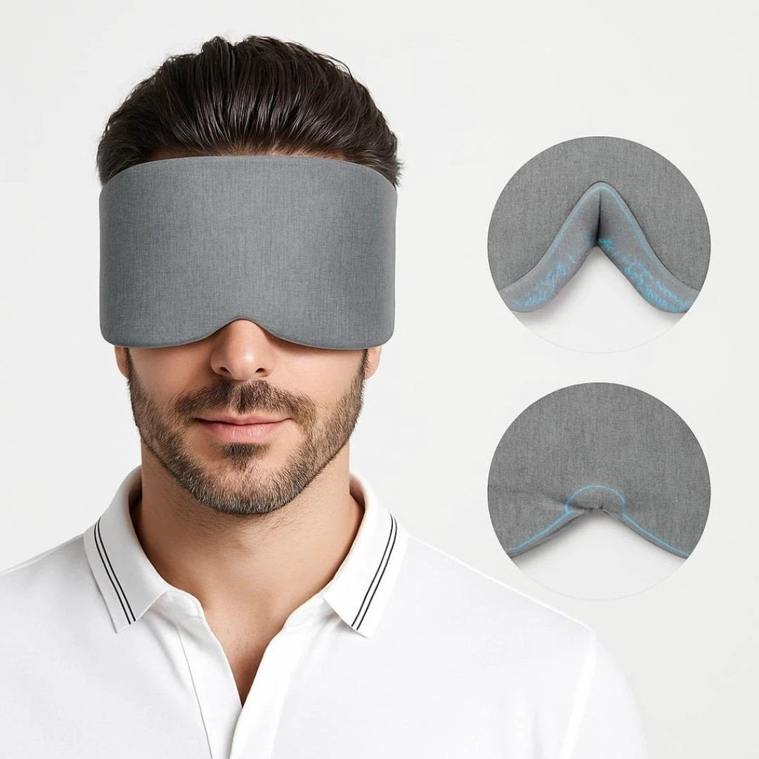 Total Light Blocking – Soft Cotton Comfort – Breathable Fit – Blocks All Light for Travel, Naps & Deep Sleep Bowlift by Bowlift