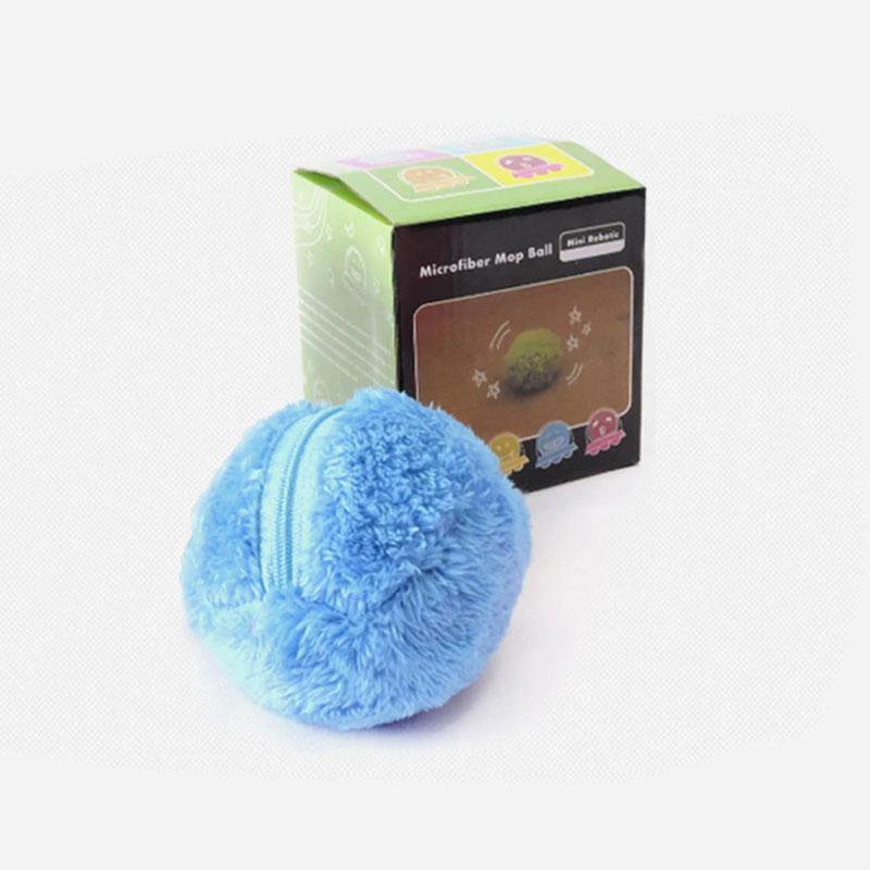 Electric ball toy for pets with plush cover by Bowlift