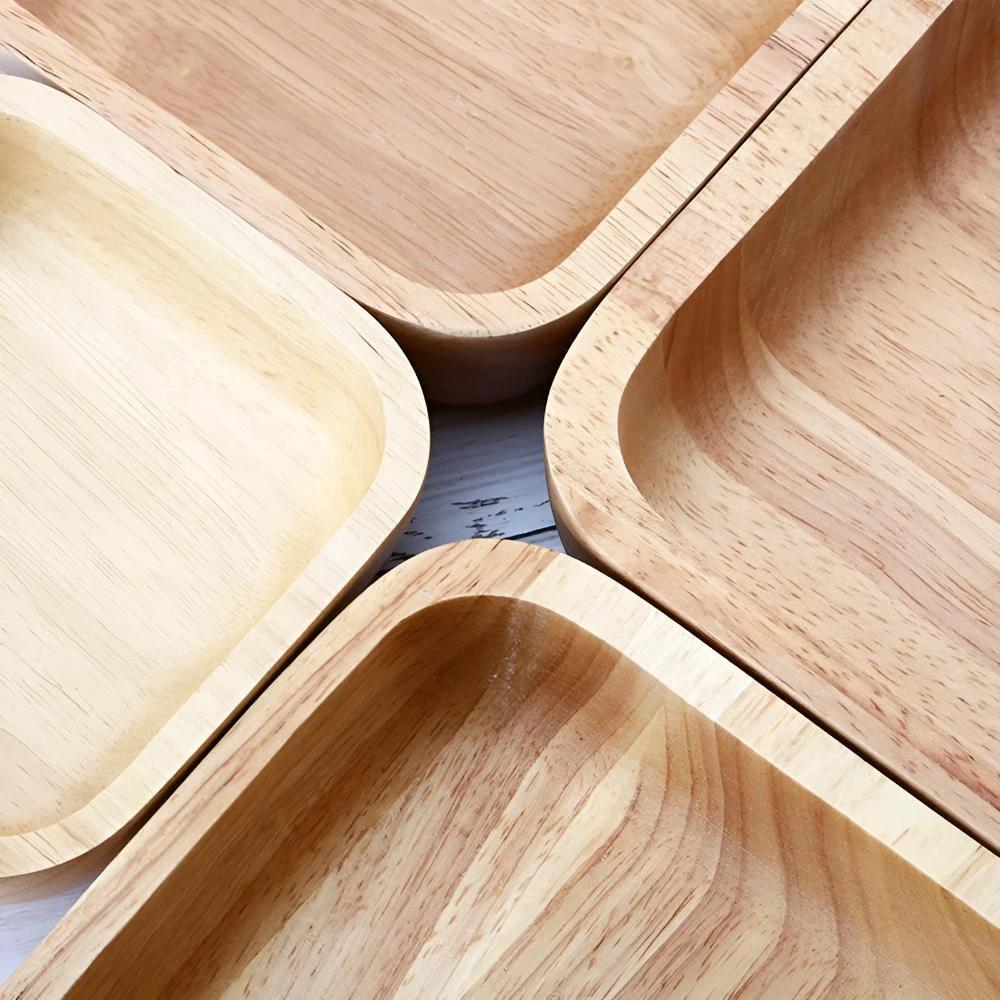 Natural Wood Square Bowl by Casa & Beyond