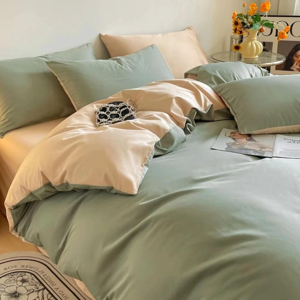 Lustova Cotton Duvet Cover | 3pcs Set by Casa & Beyond
