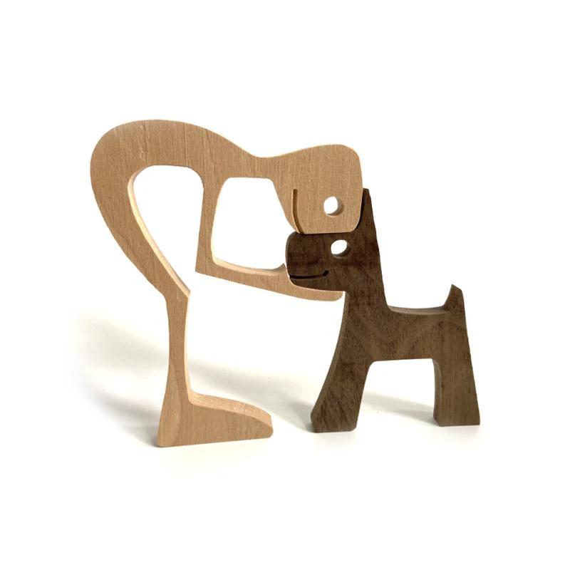 Tier lovers - Table ornaments made of wood carving by Bowlift