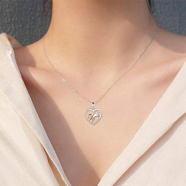 Girl and Horse Necklace Chain by BowLift