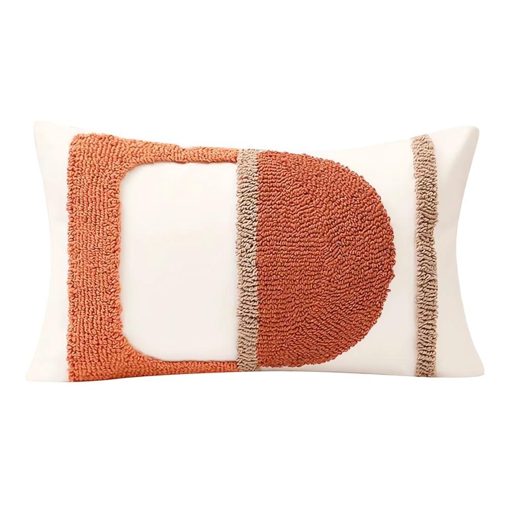 Eden Geometric Embroidery Cushion Cover by Casa & Beyond