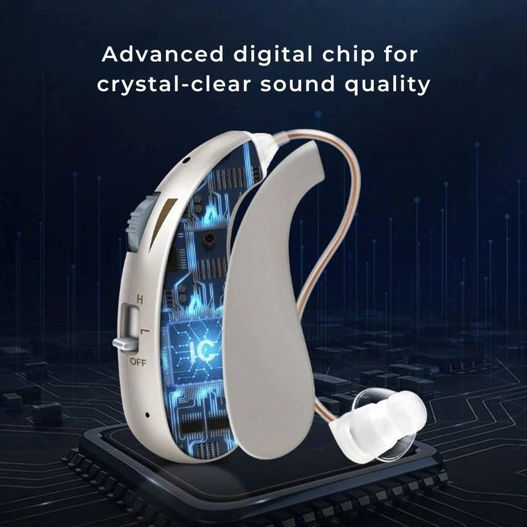 HearingPlus Rechargeable Digital Hearing Aid | for Clear Sound Amplification - Comfortable - Adapted for Daily Use Bowlift by Bowlift