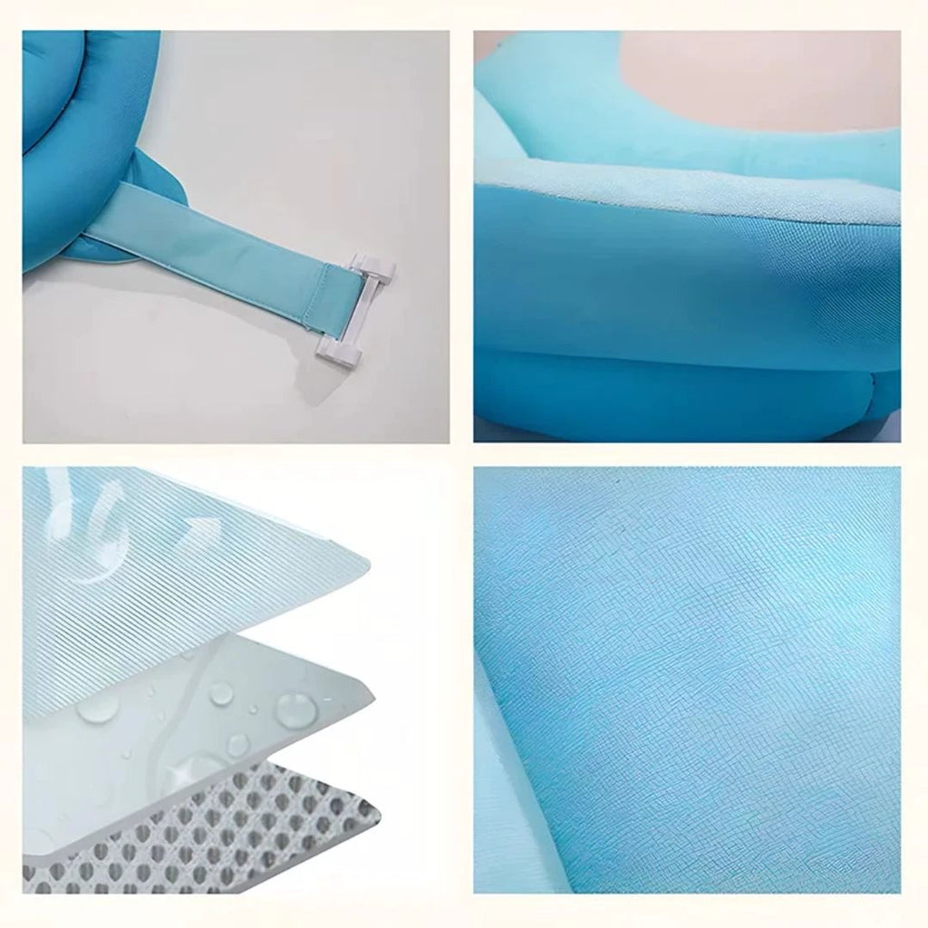 AquaNest | Baby Bath Support – Non-Slip Cushion – Quick-Drying Fabric – Newborn Safety Bowlift by Bowlift