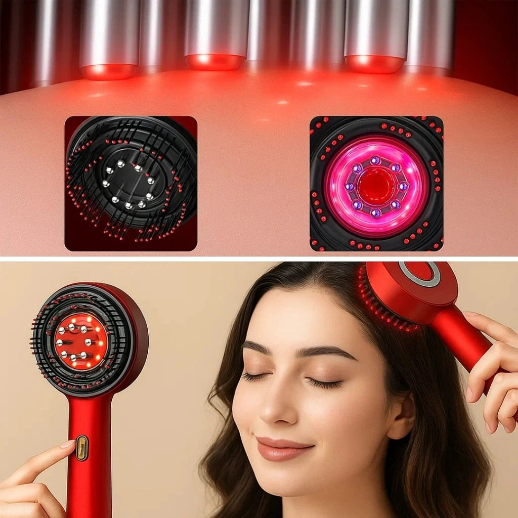 Red-Light Therapy – Rechargeable Hand-Held – Boosts Density for Thinning Hair – ThickerGrowth Bowlift by Bowlift