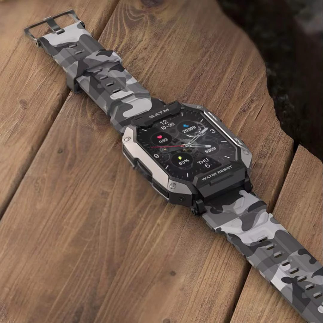 TactiX ARMY Series Smartwatch With Military Design | Durable GPS - Fitness Tracker - for Outdoor Adventures - Military Personnel and Tactical Use Bowlift by Bowlift