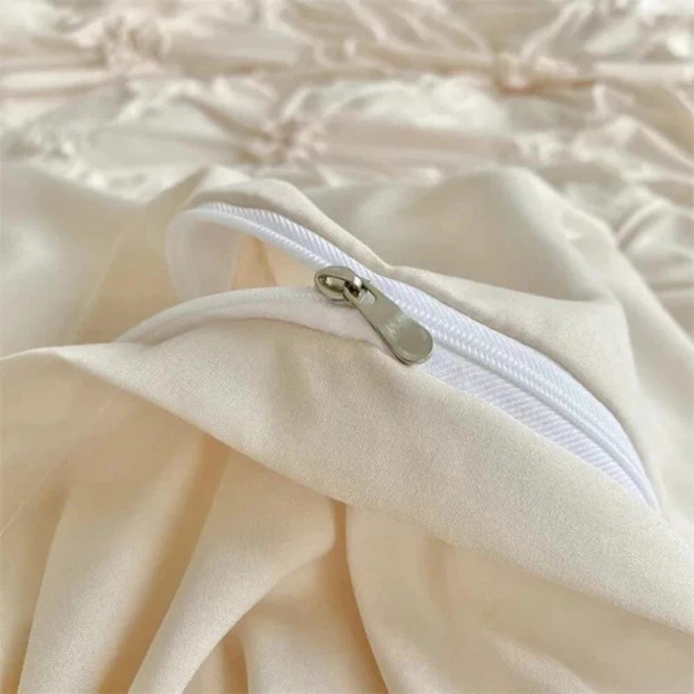 Ruffle Flower Duvet Cover Set by Casa & Beyond