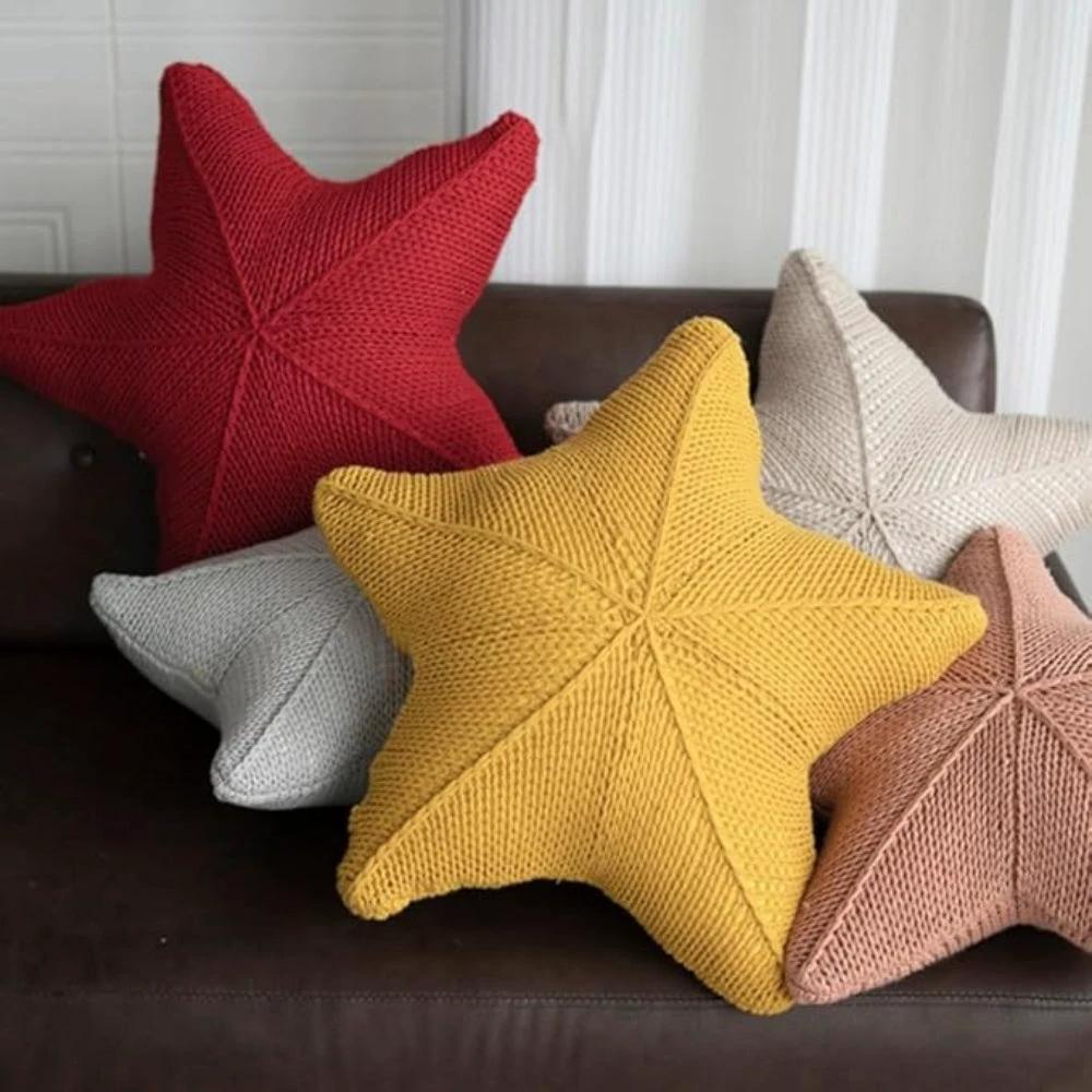 Starfish Hand-Knitted Cushion by Casa & Beyond