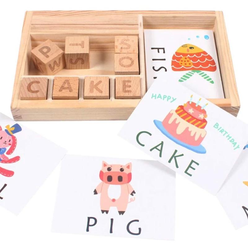 Alphabet Building Block Toy for Kids by Bowlift