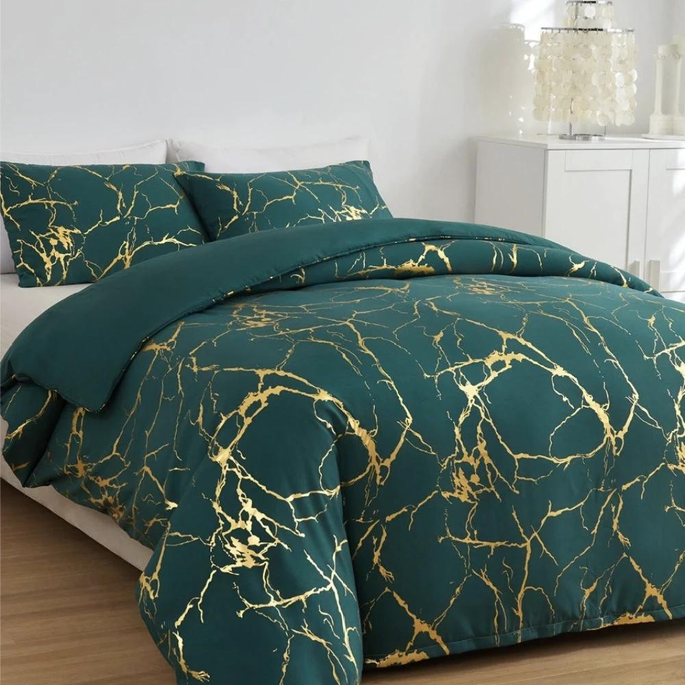 Lux Marble Premium Duvet Cover Set by Casa & Beyond