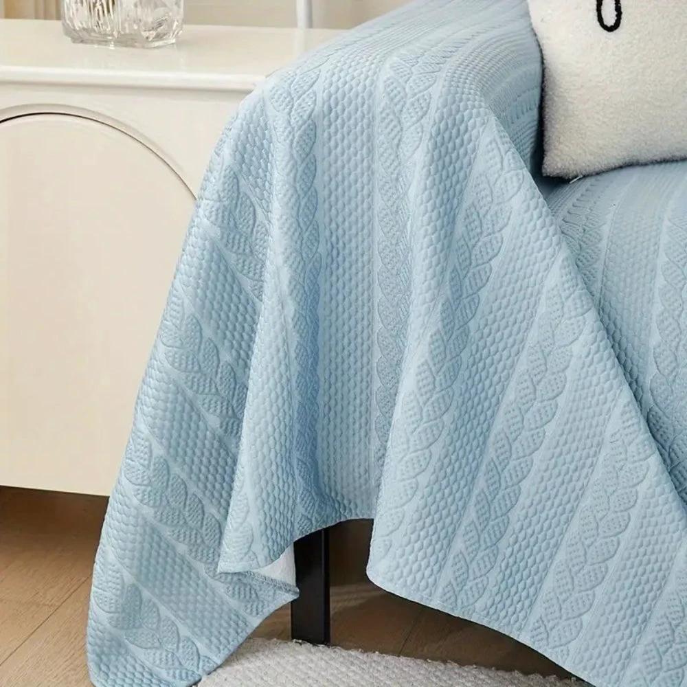 Tranquil Plush Leaf Sofa Cover by Casa & Beyond
