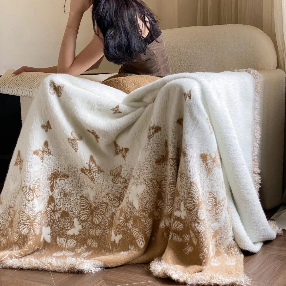 Oriental-Inspired Mink Blanket by Casa & Beyond