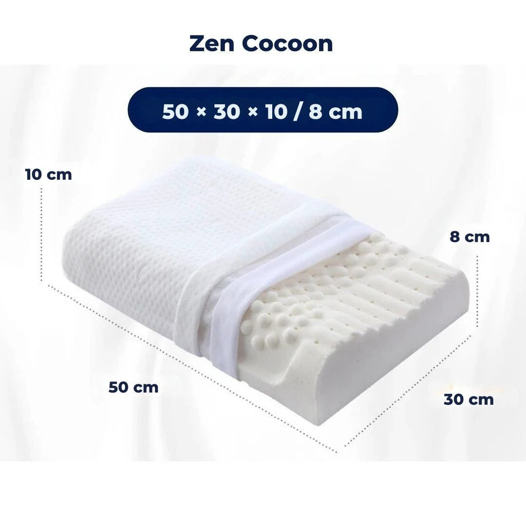 EcoNeck Comfort | 100% Natural Latex Orthopedic Pillow - for Neck Pain - Comfortable and Supportive Pillow - Better Sleep - Wellness Bowlift by Bowlift