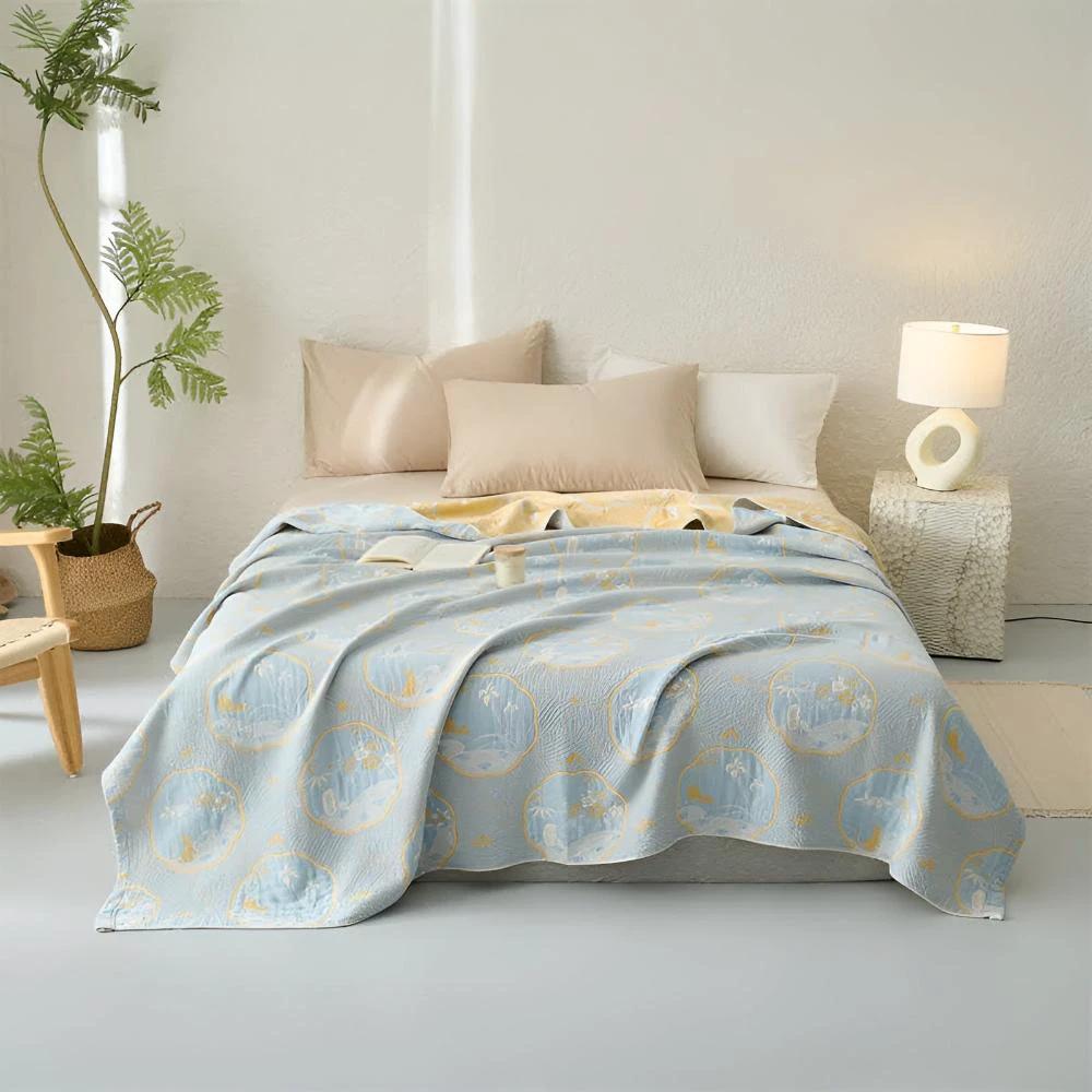Reversible Coastal Dreams Blanket by Casa & Beyond