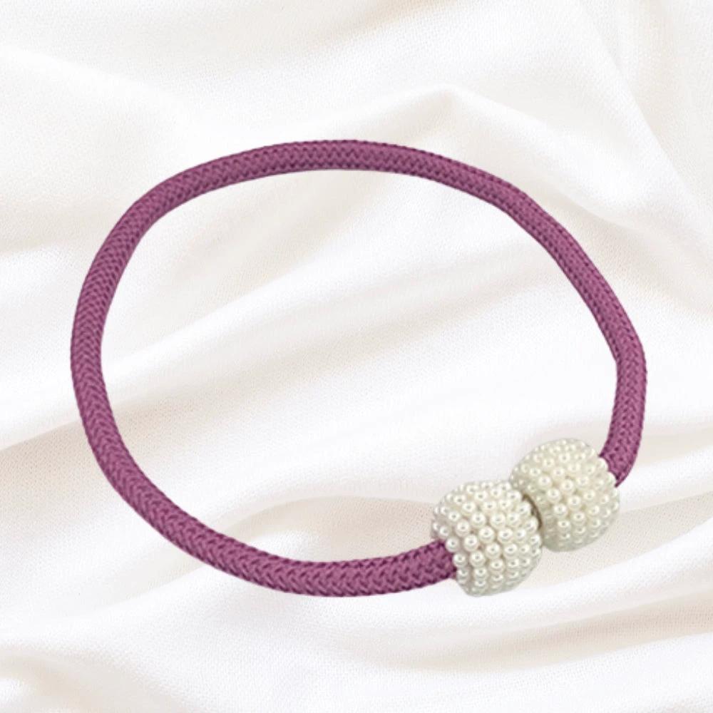 Magnetic Pearl Curtain Tie Back | 2pcs Set by Casa & Beyond