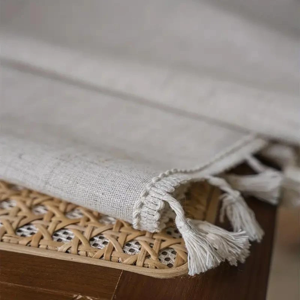 Farmhouse Chic Linen Geometric Curtain by Casa & Beyond