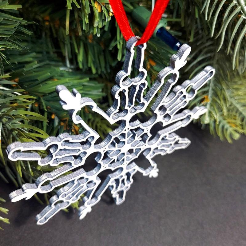 Funnier Snowflake Pendant by Bowlift