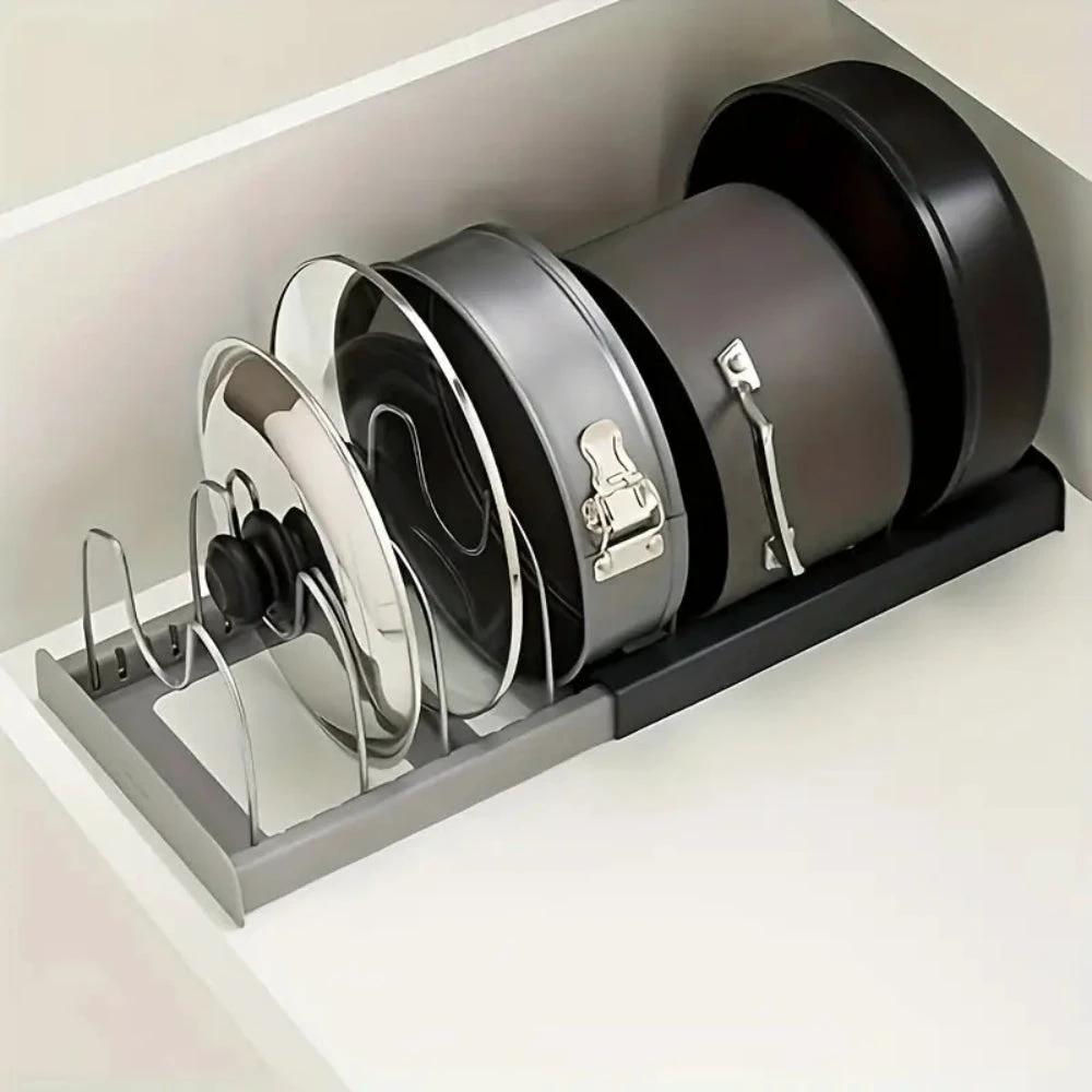 Expandable Pot and Pans Organizer Rack by Casa & Beyond