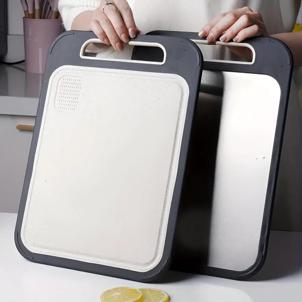 Reversible Stainless Steel Cutting Board by Casa & Beyond