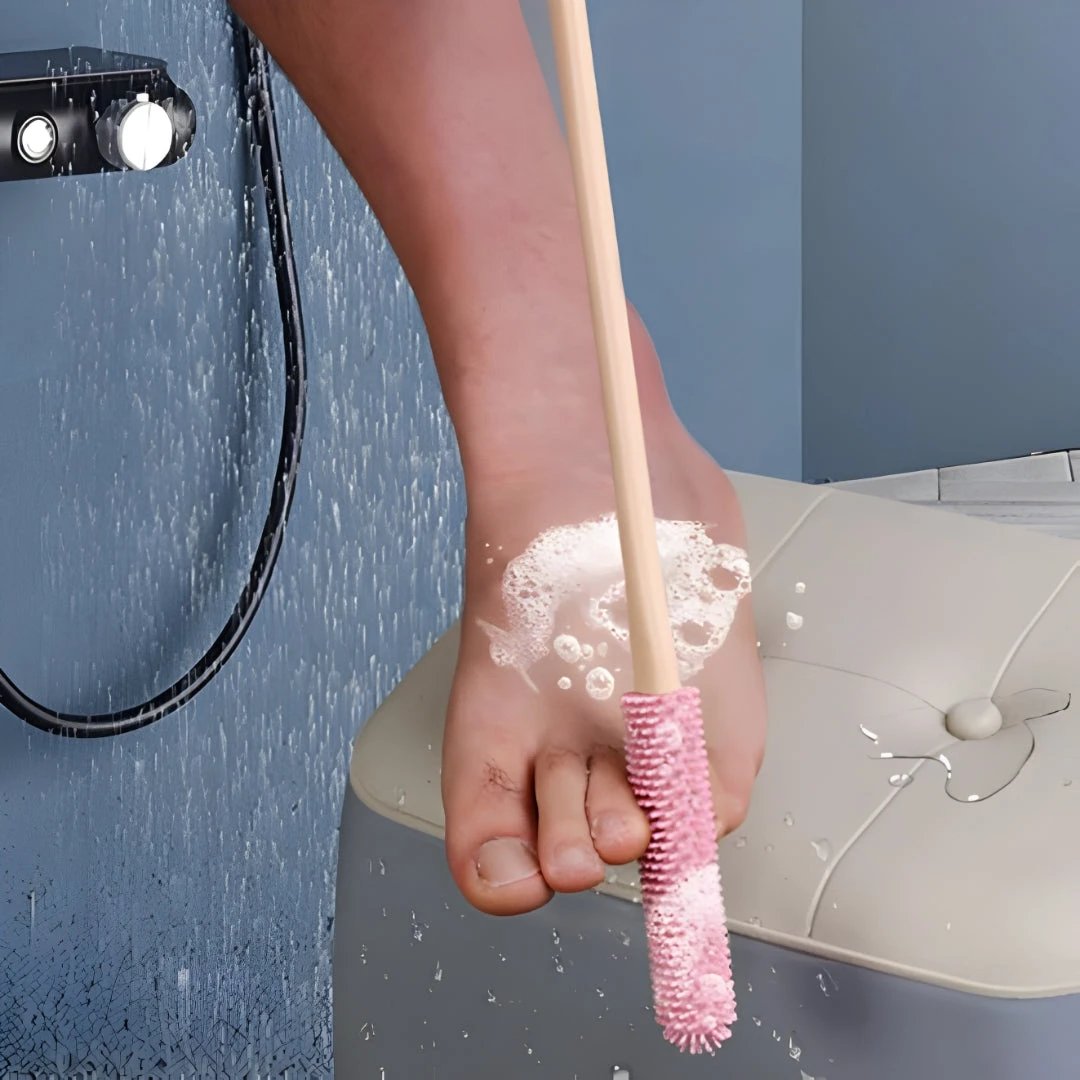 Deep Dirt And Dead Skin Removal – Soft Silicone Bristles – Sensitive Feet And Daily Hygiene Bowlift by Bowlift
