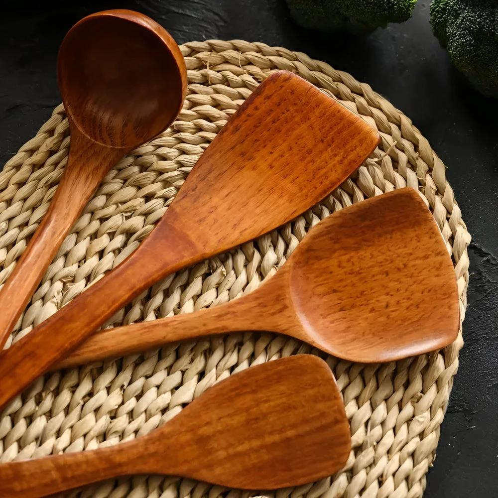 Wooden Kitchen Utensils by Casa & Beyond