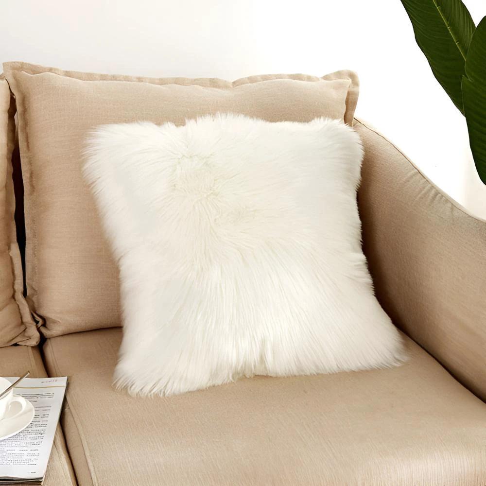 Furry Cushion Covers by Casa & Beyond