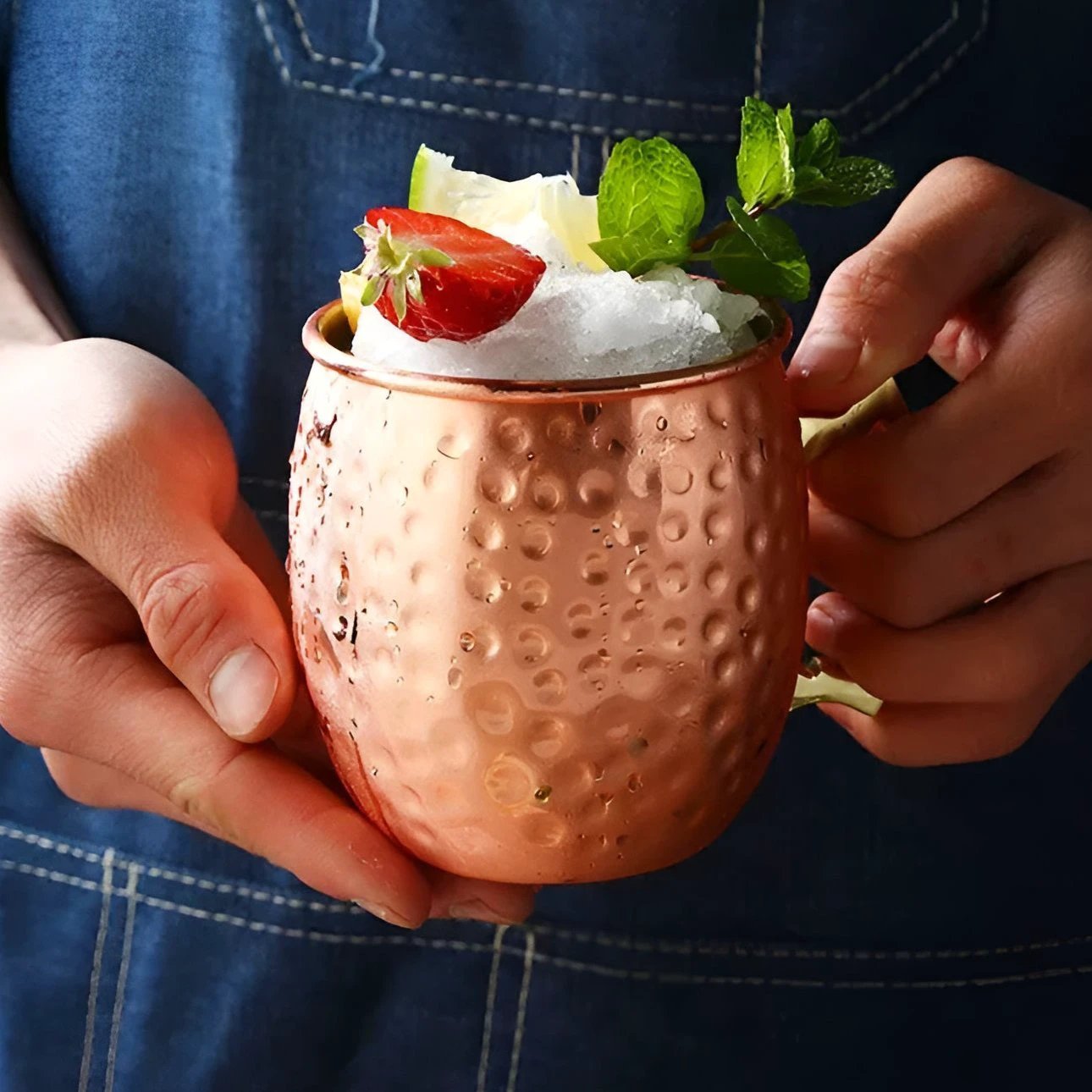 Hammered Copper Mug by Casa & Beyond