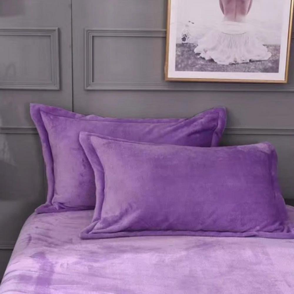 Fleece Comfort Pillow Covers by Casa & Beyond