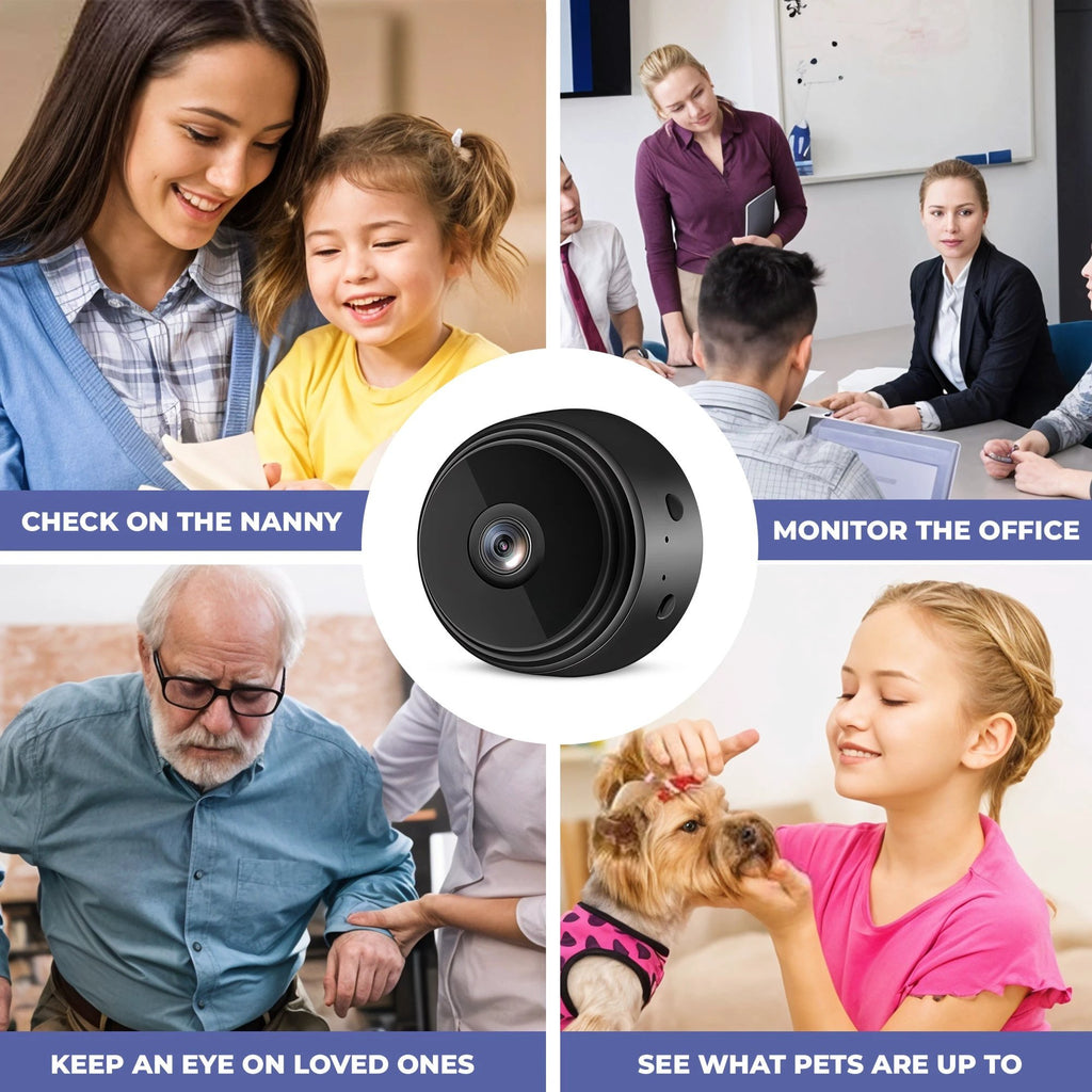 Wireless Indoor Security Camera Pro - Protect Your Family from Robberies and Burglaries Bowlift by Bowlift
