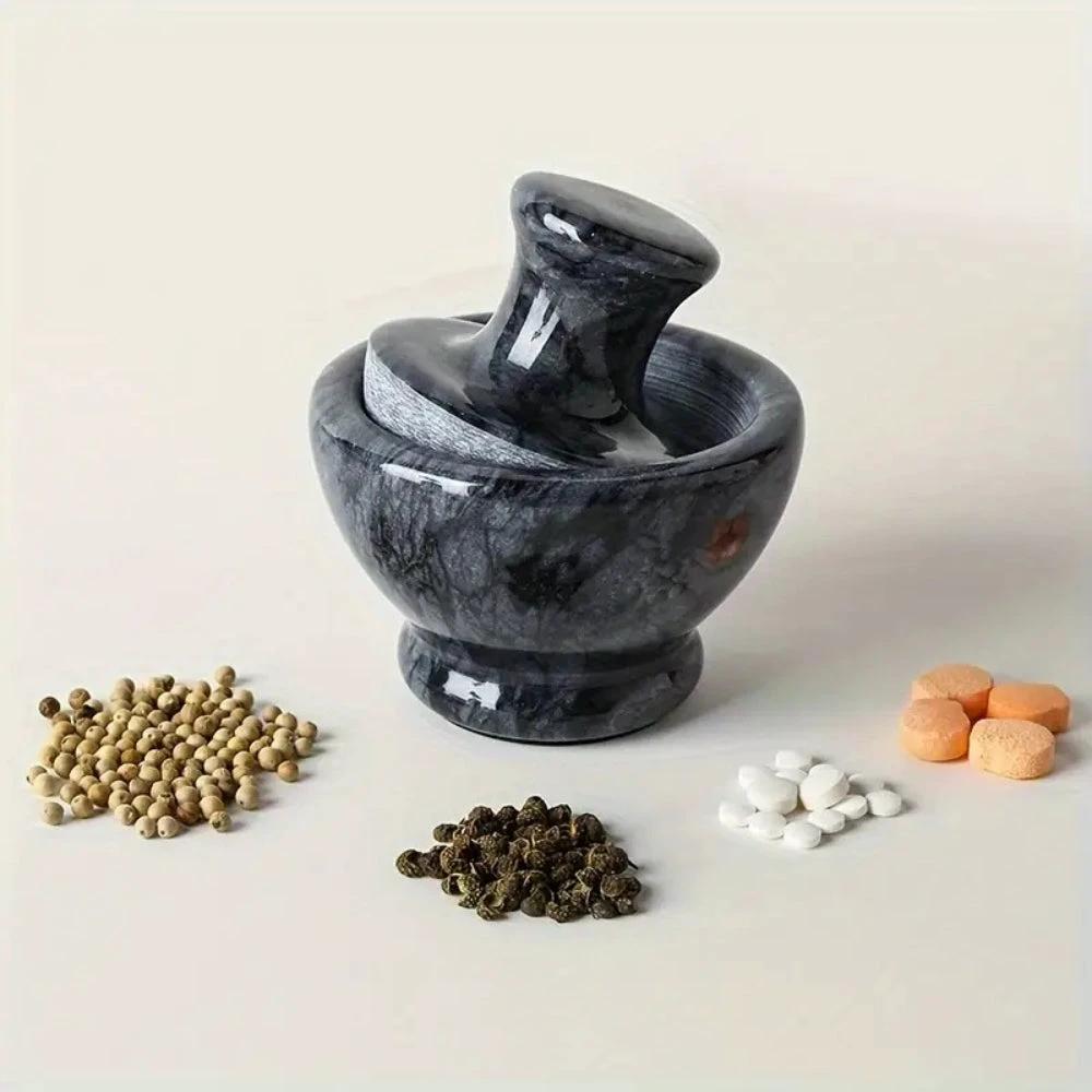 Marble Mortar & Pestel Spices Grinder by Casa & Beyond