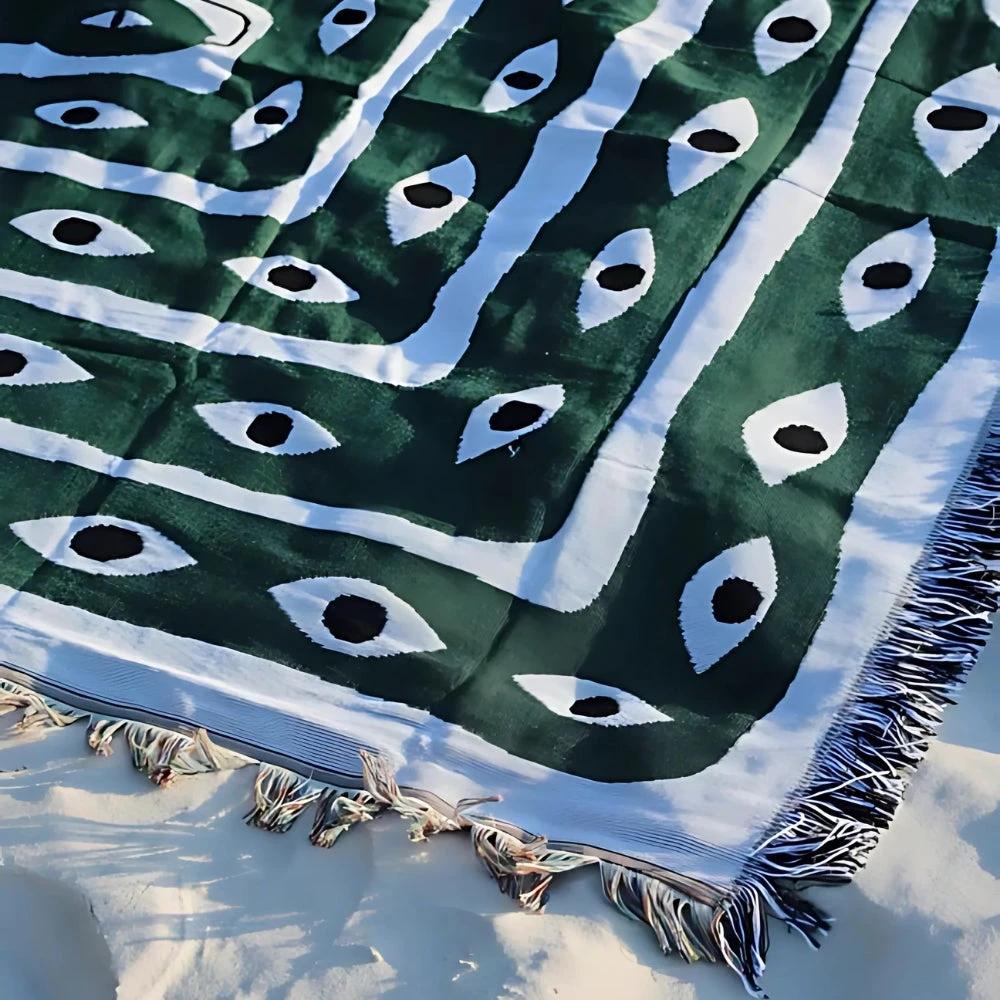 Snake Labyrinth Throw Blanket by Casa & Beyond