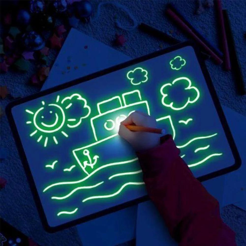 Interesting drawing tablet with light in the dark by Bowlift