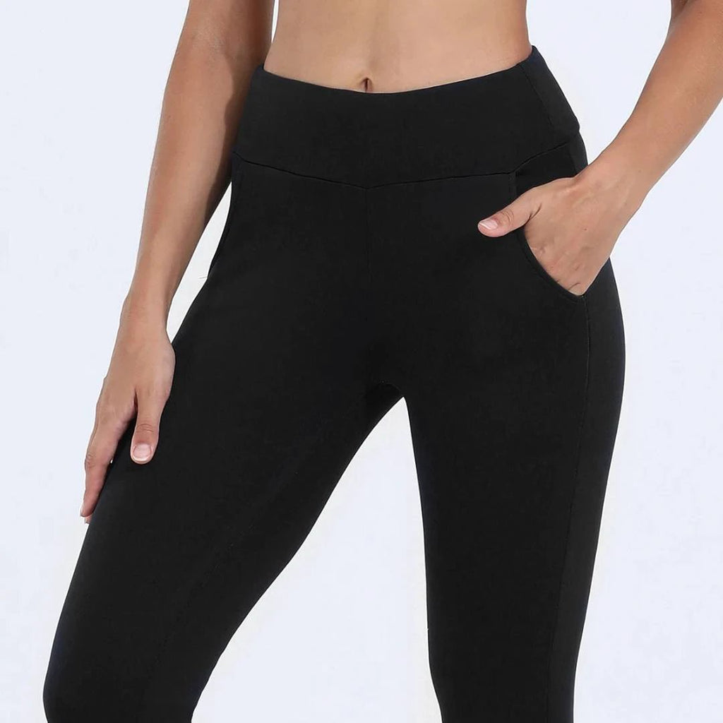 WarmFlex High-Waisted Warm Fleece Leggings | Winter Legging for Cold Weather - Warm Legging - for Outdoor Activities Bowlift by Bowlift